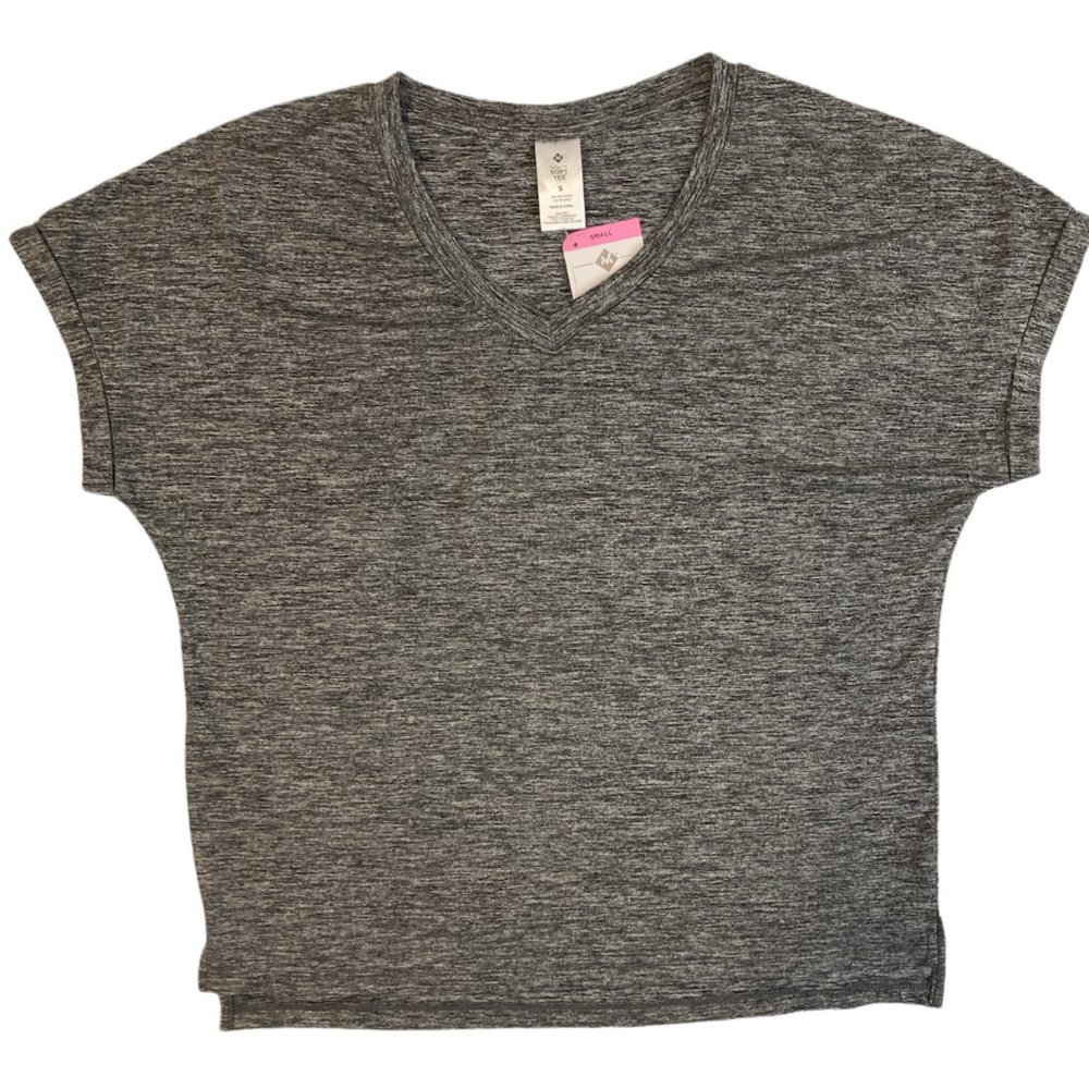 Member's Mark Women's V-Neck Favorite Soft Stretch Tee Gray Heather